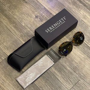 Serengeti Women's Polaraized Sunglasses - Bacall SS541003 Shiny Tort Havana NEW